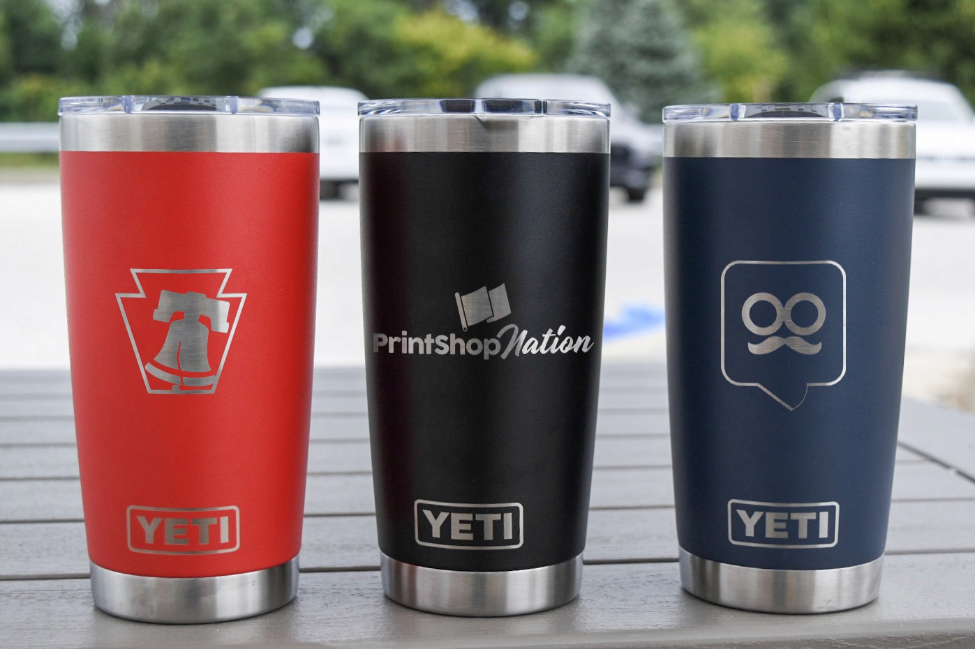 imprinted Yeti rambler