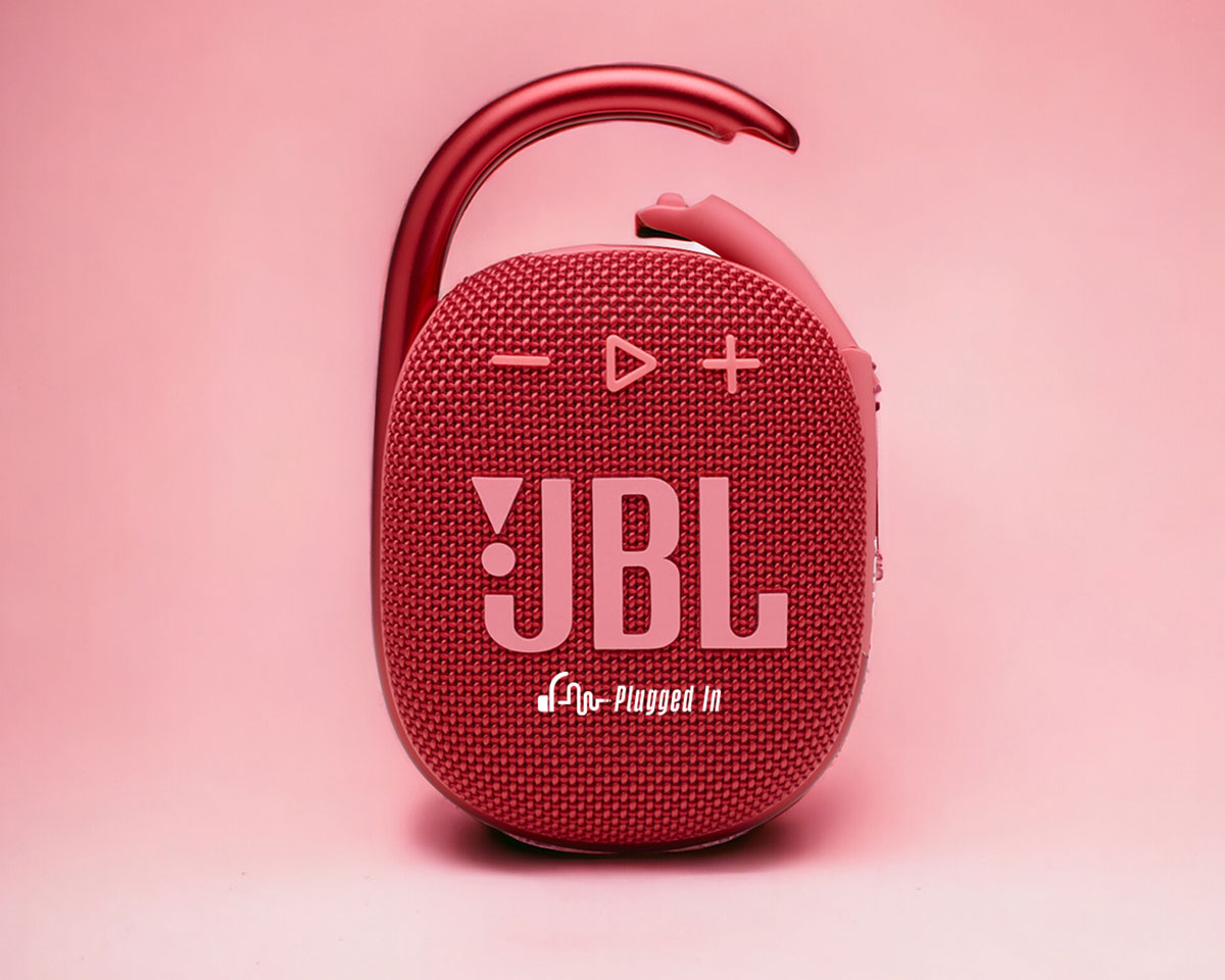 Customized JBL speaker in red